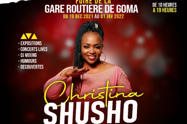 Christina SHUSHO va agrémenter la foire de la Gare Routière de Goma