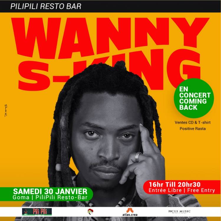 Wanny S'King signe son come-back à Goma avec un concert chez Pilipili !