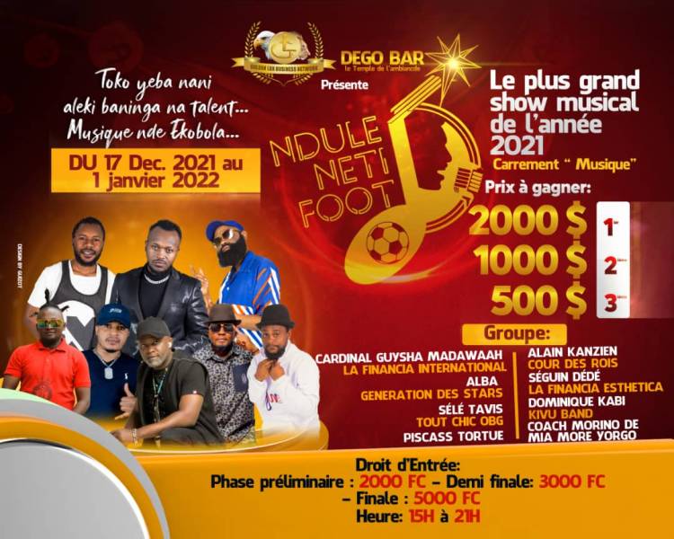 Ndule Neti Foot ou la ligue des champions en musique made in Goma