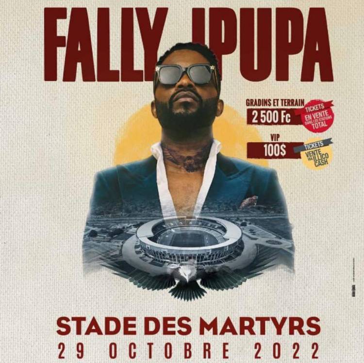 Prix, Heures et autres détails, Tout savoir sur le concert de Fally Ipupa au stade des Martyrs prévu pour le 29 octobre