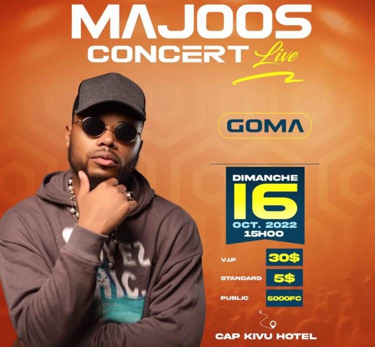 Majoos à Goma pour un concert au Cap Kivu Hôtel