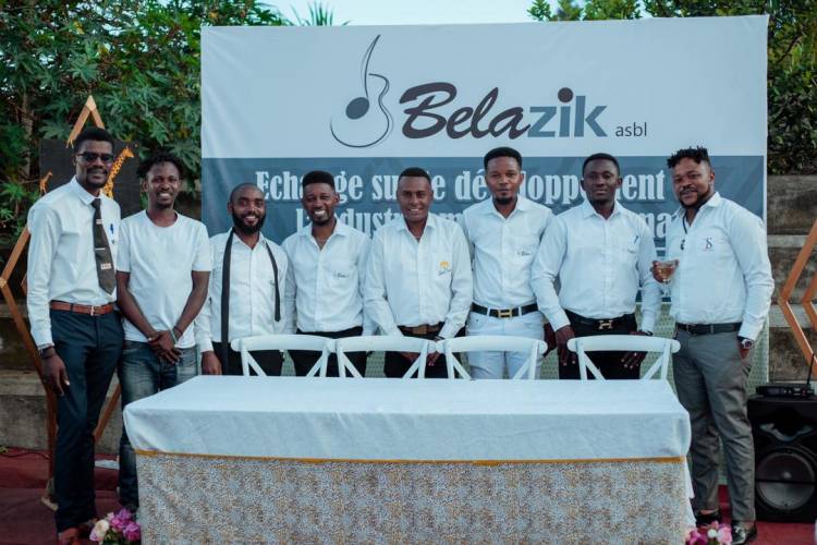 Échange sur le développement de l'industrie musicale à Goma entre Belazik asbl et les instrumentistes