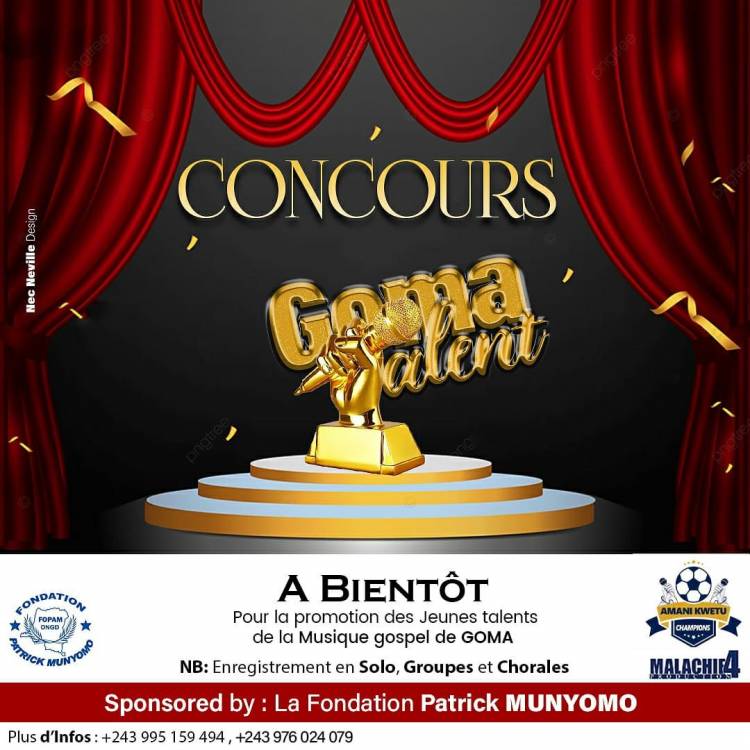 Goma Talent : un concours de musique Gospel sponsorisé par la Fondation Patrick Munyomo