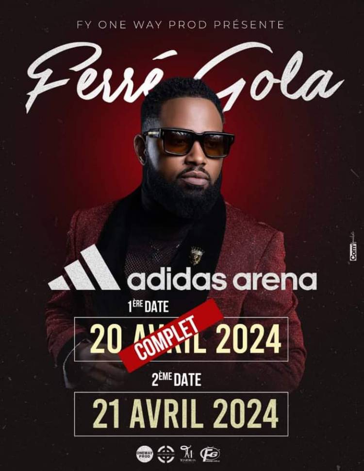 Le célèbre chanteur Ferré Gola dans quelques heures au sommet de son art à l'Adidas Arena !