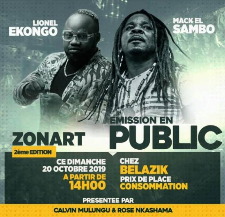 Calvin Mulungu vous présente la 2ème édition de l'émission ZonArt en public