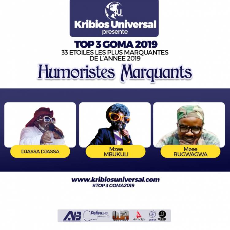 33 Étoiles les plus marquantes de l'année 2019 à Goma: Humoristes et Comédiens
