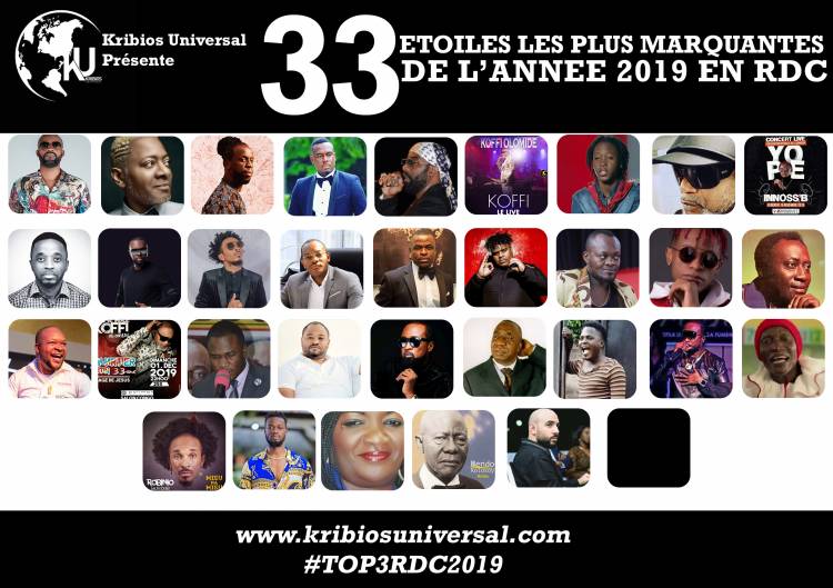 33 Étoiles les plus marquantes de l'année 2019 en RDC