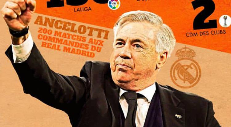 Carlo Ancelotti devient le quatrième entraîneur madrilène avec le plus de rencontres