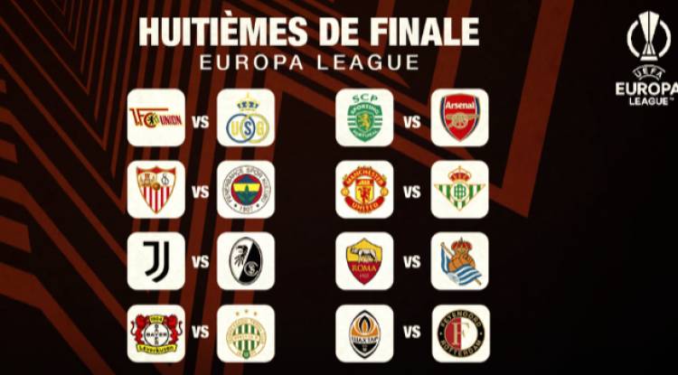 Voici les affiches des huitièmes de finale d'Europa League