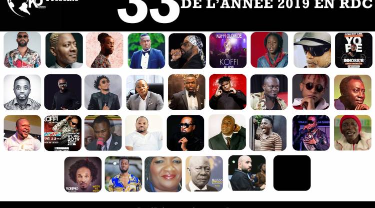 33 Étoiles les plus marquantes de l'année 2019 en RDC