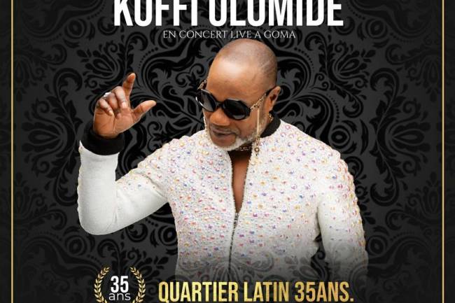 Koffi Olomidé fête les 35 ans de son groupe Quartier Latin International au Kivu