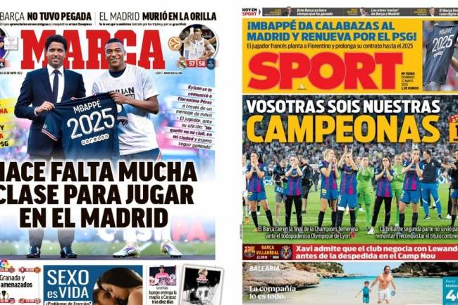 La presse sportive espagnole très en colère contre Mbappé après sa prolongation au PSG