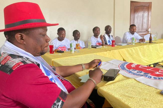 Frazzier Ernest Mvemba rencontre les cadres politique de l'ACC du Sud du Nord-Kivu à Goma