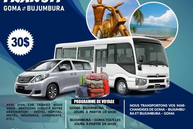 Voyage Goma-Bujumbura : Viva Car Transit, la solution !