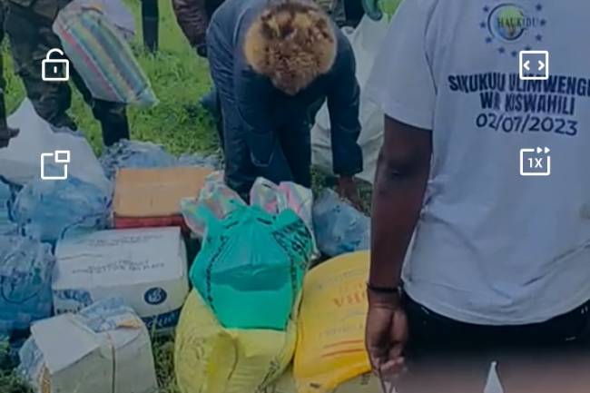 Guerre au Nord-Kivu : Remise de don de la population civile de la ville de Goma aux volontaires pour la défense de la Patrie/Wazalendo
