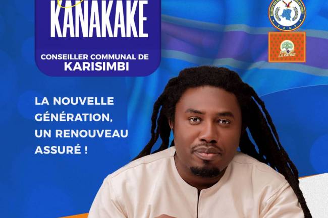 Belden Kanakake se présente comme candidat municipal en ville de Goma dans la commune de Karisimbi