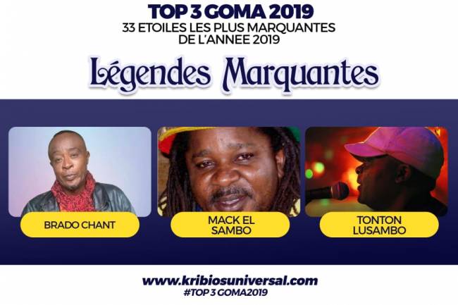 33 Étoiles les plus marquantes de l'année 2019 à Goma: Légendes